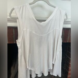 Free People white flowy tank